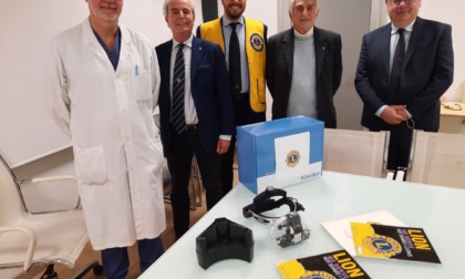 Un'apparecchiatura oftalmica donata dai Lions all'ospedale