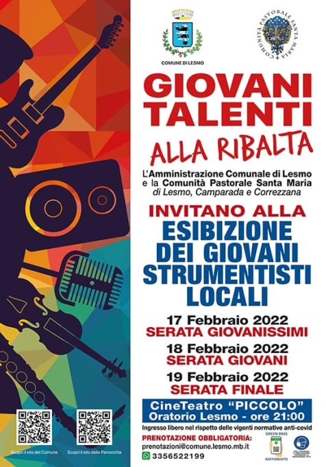 I “Giovani talenti alla ribalta” pronti a salire sul palco del “Piccolo” di Lesmo