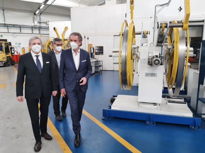 Il Presidente di Assolombarda MB in visita nell’azienda di Veduggio