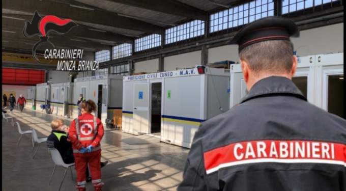 Narcotrafficante arrestato al centro vaccinale