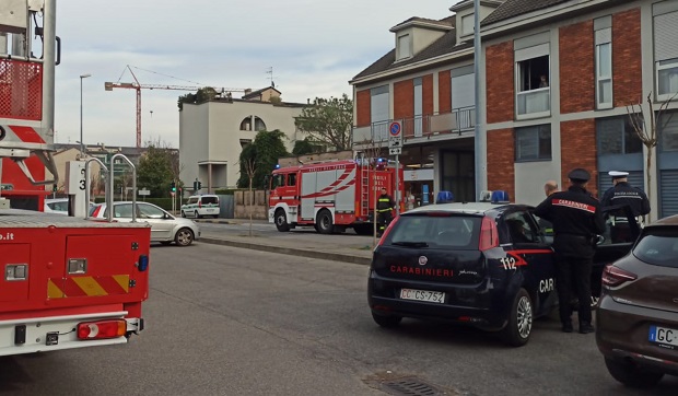 Principio d’incendio a Lissone
