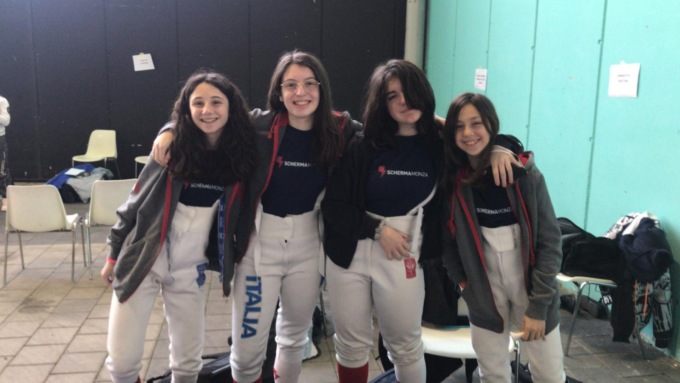 Under 14 della Scherma Monza in gara a Caorle