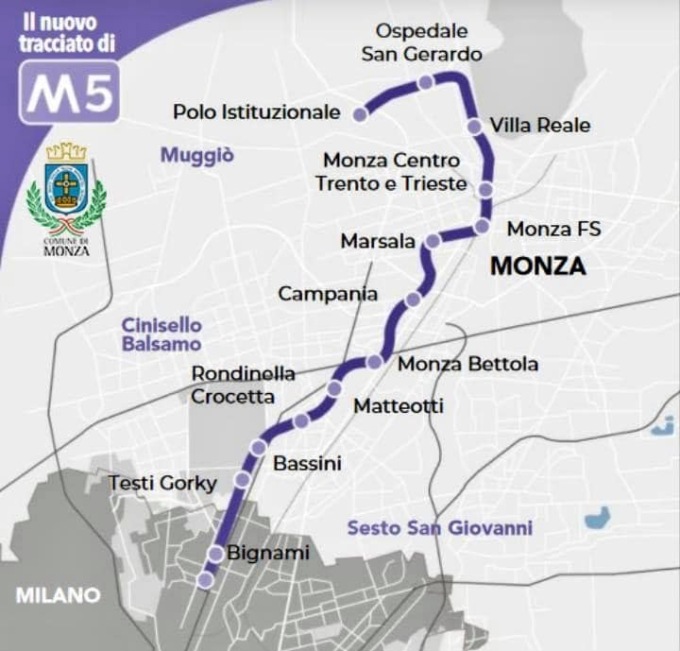 Metro a Monza, la pandemia allunga i tempi