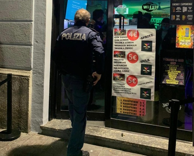 Non rispetta le norme anti-Covid: chiuso locale della movida