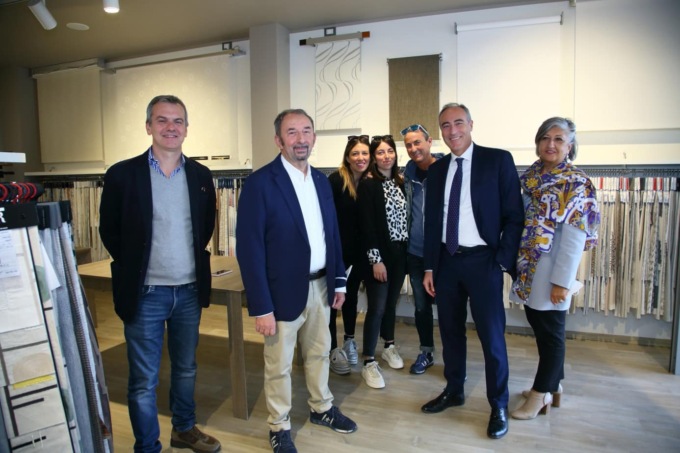 Il consigliere regionale Giulio Gallera in visita a Cornate