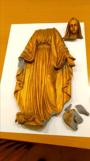 Vandalizzata, per la seconda volta, la statua della madonnina a Robbiano