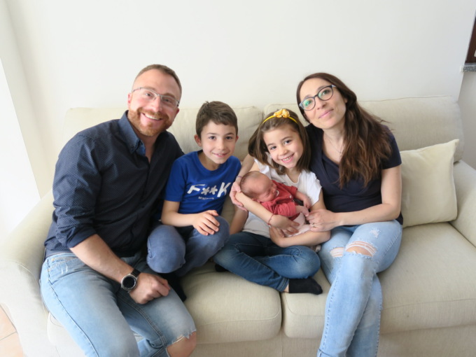 La piccola Miriam nasce in casa