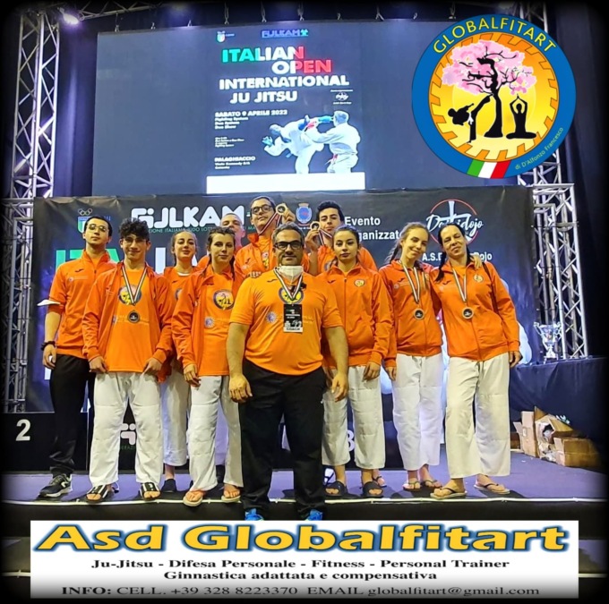 Globalfitart, cinque bronzi agli Italian Open di Ju Jitsu