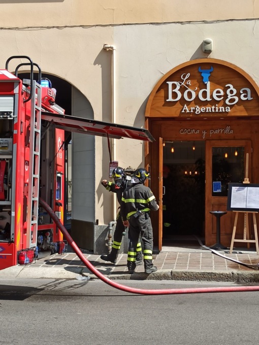 monza incendio ristorante