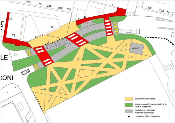Nuova piazza Marconi, l’Amministrazione ci mette più verde