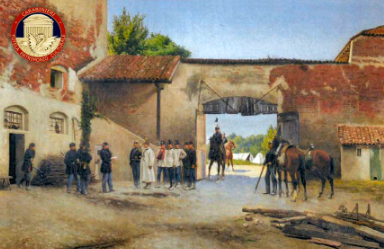 Il dipinto di Camillo Corti restituito a Villa Confalonieri