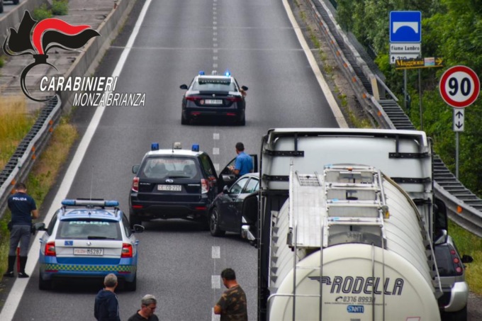 Inseguimento e speronamento: bloccata per ore la Valassina