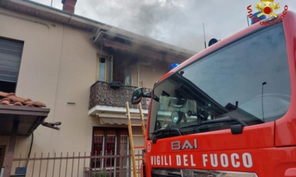Incendio in un'abitazione, pompieri a Nova Milanese