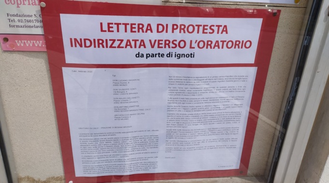 Lettera anonima al don: L’oratorio di Calò è una discoteca all’aperto