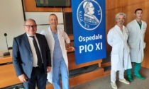 Il team dell'ospedale americano in visita al Pio XI