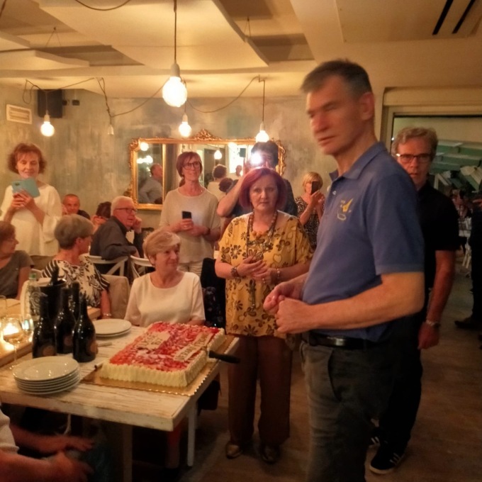 L’astronauta Paolo Nespoli a cena con i compagni di classe veranesi
