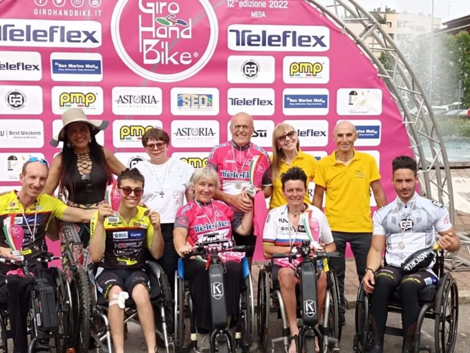 Giro d’Italia di Handbike, Meda si è tinta di rosa per la terza tappa