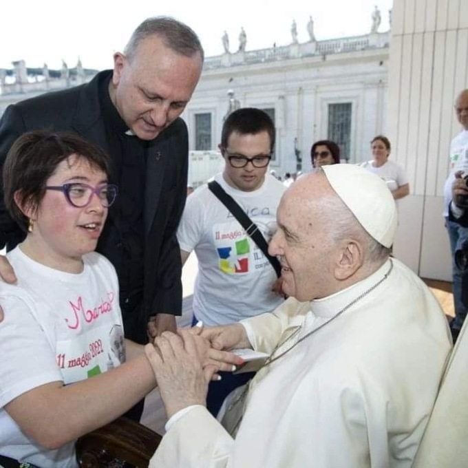 I ragazzi del Mosaico, a Roma, da Papa Francesco