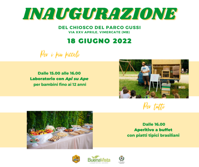 Il 18 giugno l’inaugurazione del Chiosco del Parco Gussi