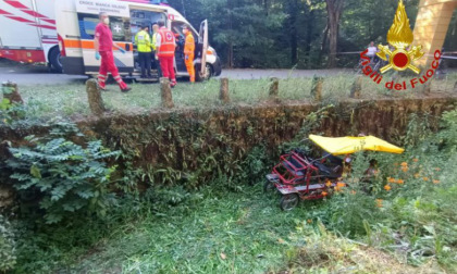 Soccorsi al Parco di Monza quattro giovani caduti in un fosso con il risciò