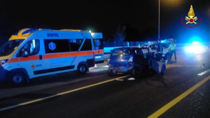 Incidente stradale in Autostrada, quattro i feriti