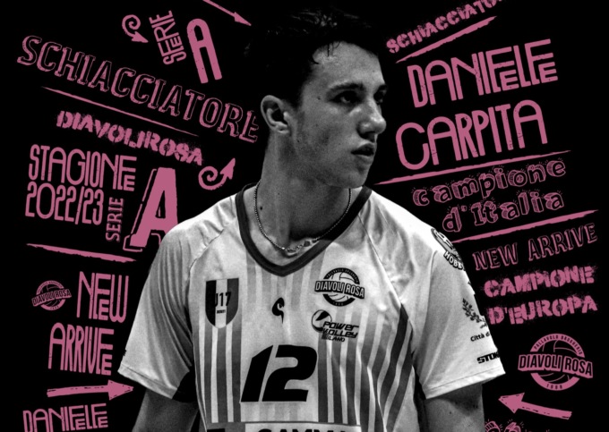 Il giovane schiacciatore Daniele Carpita varca la soglia della Serie A3