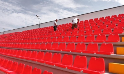 La tribuna est dello stadio di Monza è pronta ad aprire