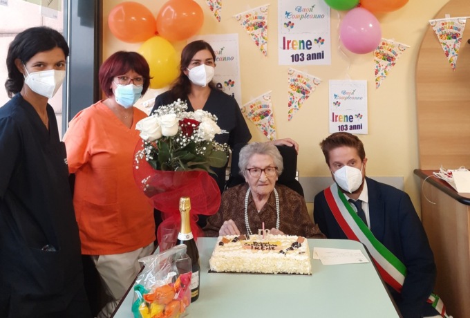 Compleanno da record, 103 anni per Irene Pozzi