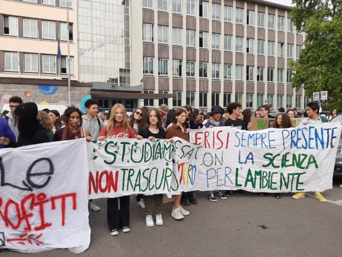 Studenti in sciopero per il clima