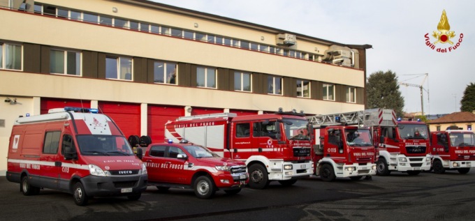 I Vigili del Fuoco di Monza in aiuto alla popolazione colpita dall’alluvione