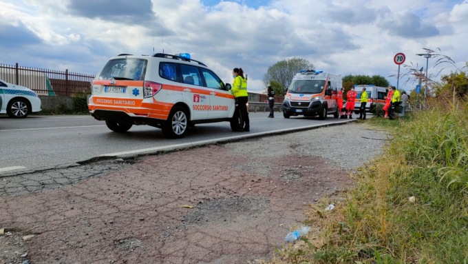 Scontro tra moto e bici, due studenti dell’Omnicomprensivo in ospedale