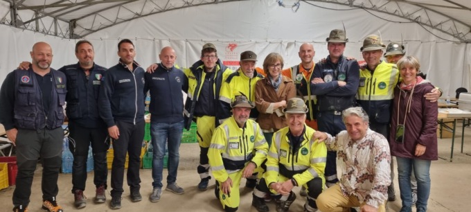 Gli Alpini monzesi nell’inferno di acqua e fango delle Marche