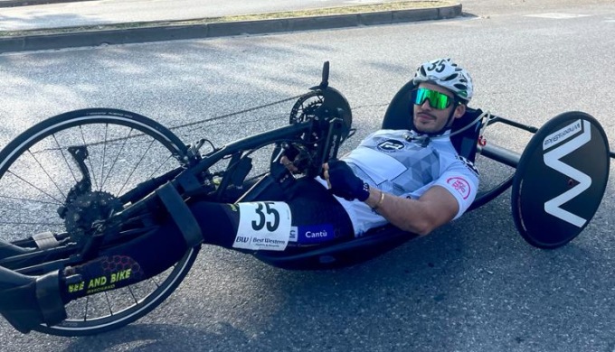 Dall’incidente in moto alla maglia bianca dell’Handbike: Pogliani è il miglior under 30