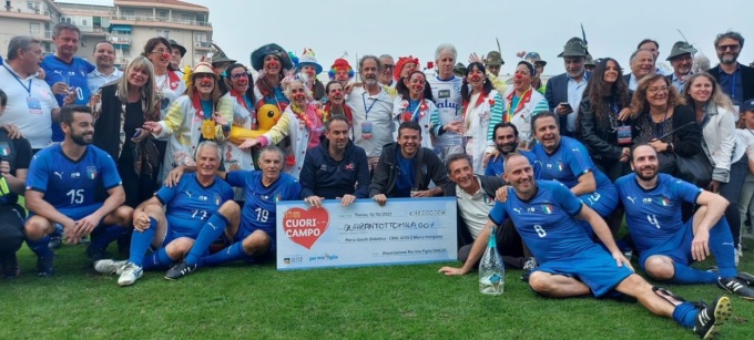 Veggian in campo per la Pediatria dell’ospedale di Treviso con la Nazionale Italiana Sindaci