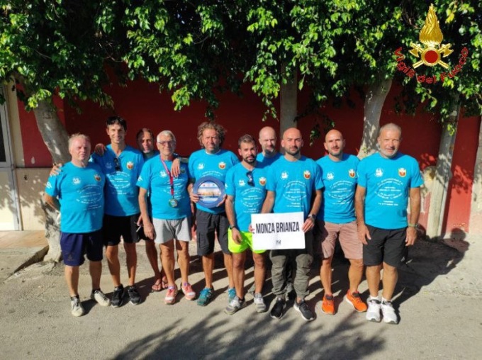 Campionato italiano di nuoto in acque libere dei Vigili del fuoco: terzo posto per la delegazione monzese