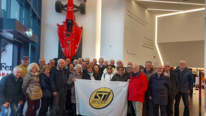 Il Senior club di St a Maranello in visita all’ex collega ora amministratore delegato di Ferrari