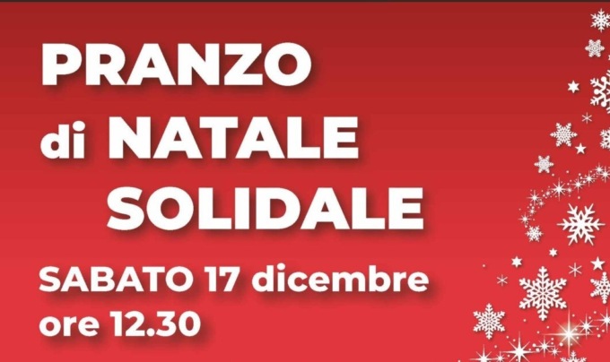Sabato il pranzo di Natale per i senzatetto