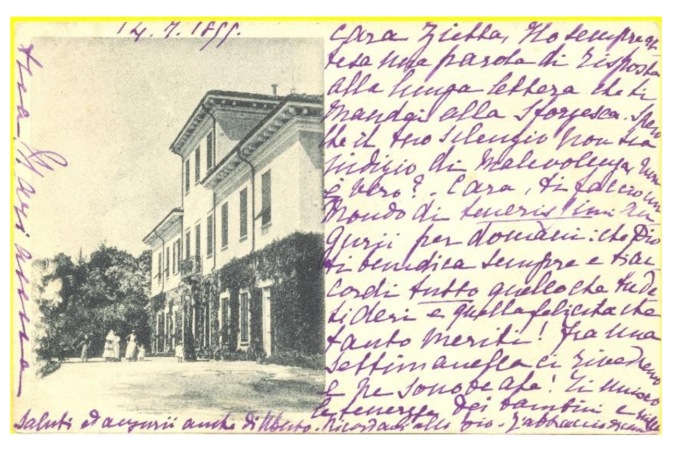 Una cartolina inedita svela com’era Villa Belvedere
