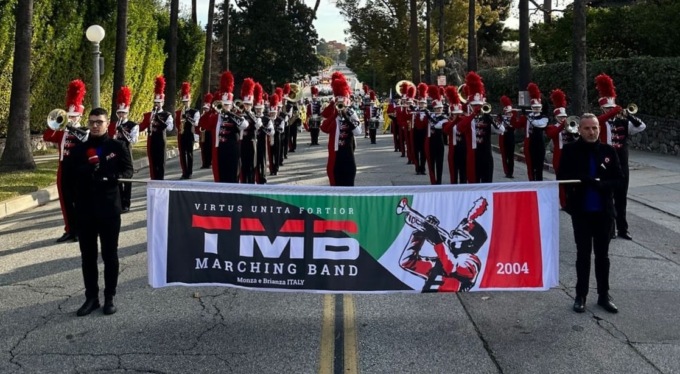 Grande successo della TMB marching band in America