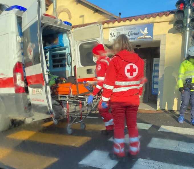 Incidente in via Marsala: soccorso un 34enne