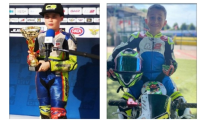Campioni di minimoto: Gianluigi e Mattia promettenti piloti