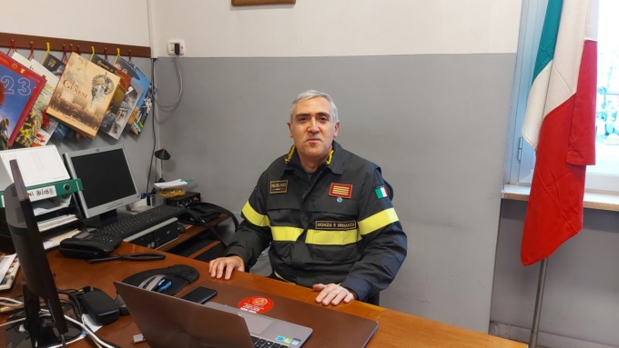 Il capo distaccamento dei Vigili del Fuoco di Desio va in pensione