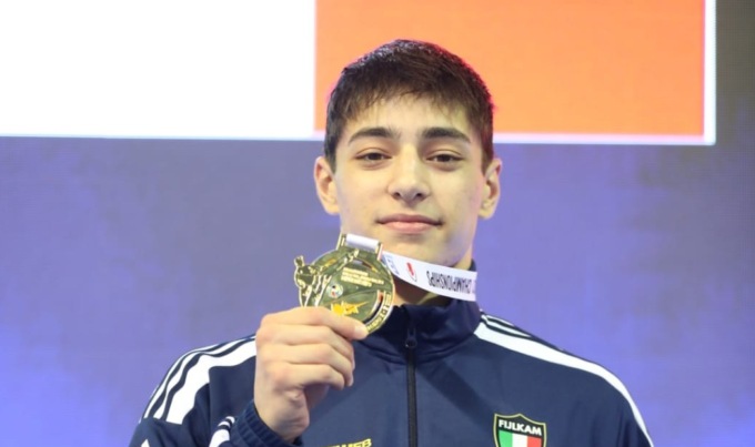 Karate, Matteo conquista la medaglia d’oro agli Europei di Cipro