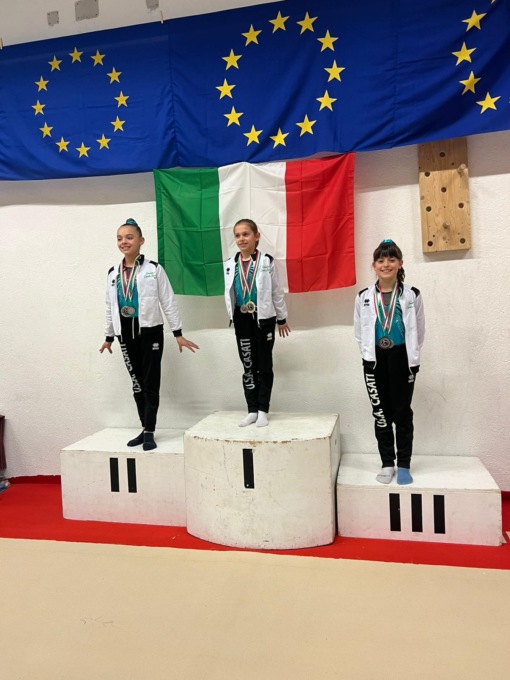 Tre atlete della Casati sul podio nella prima prova di campionato di ginnastica artistica