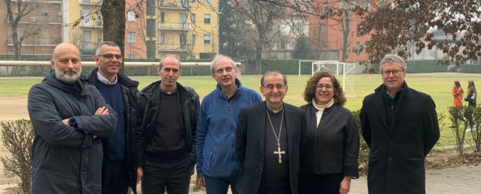L’Arcivescovo Delpini in visita ai Collegi Villoresi e Bianconi