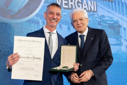 I concorezzesi Efrem Fumagalli e Samantha Villa e il monzese Giovanni Vergani premiati dal Presidente Mattarella