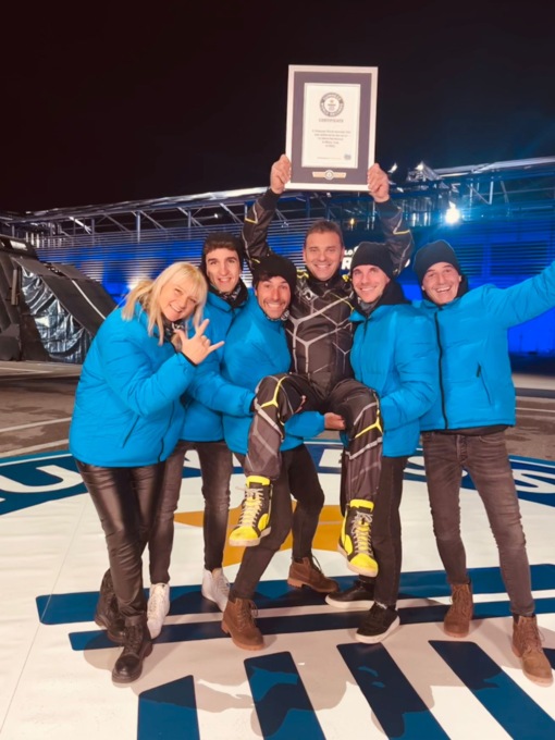 Pilota vince il record del mondo