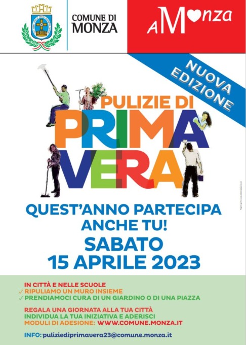 Pulizie di Primavera a Monza, l’invito del sindaco a partecipare “Donare qualche ora per rafforzare il legame con la città”