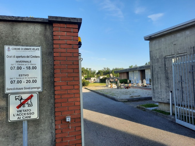 Un nuovo asfalto per il piazzale del cimitero