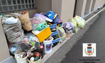 Abbandona sacchi di rifiuti in strada: individuato e multato